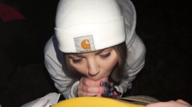 Slutty skater girl sucks all their gang creampie uncovered