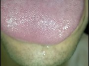 Horny long tongue slut JOI Please cum in my mouth