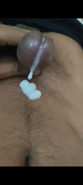 Playing with cum