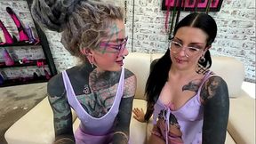 behind the scenes on a ANAL pornshoot - live in a porn studio with Anuskatzz and Morea Black