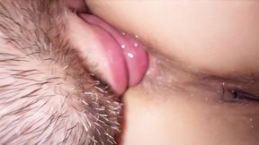 Virgin Explores Sex: a Powerful Orgasm From a Tongue in Her Ass