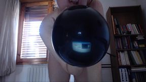 big orgy with black balloons