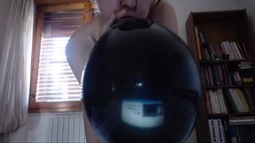 big orgy with black balloons