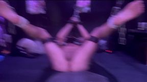 bondaged slut get a cbt and a cumshot