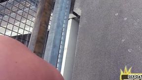 OUTDOOR CAR TRyst - Public View Fucked German Girl