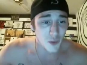 Smiley straight guy fingers ass