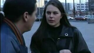 Scorching girl picked up on the street