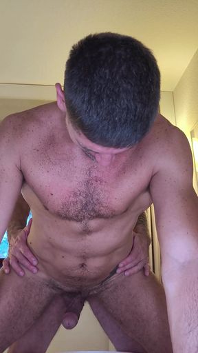 Straight-acting Hunk Gets Verbal Fucked by Big Cock Mature Stepdaddy