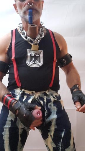 Pipe Stepdad Pumping Balls and Cock in a Monstertube