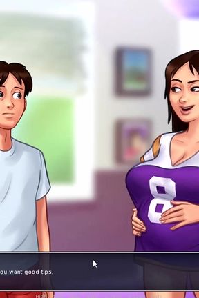 Summertime saga - Jenny had her baby. Johannes fucked Odette on the bike. Johannes fucked Roxxy