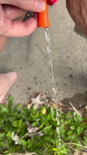 Peeing Through Catheter Outside