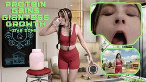 Protein Gains Giantess Growth - Ziva Fey (4K)