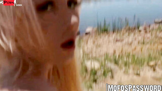 Bold Blondie - Outdoor Rough Sex Adventure with Big Boobs Starlet Lisiki
