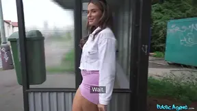 Public Agent gets a tasty Latina Butt fuck outside