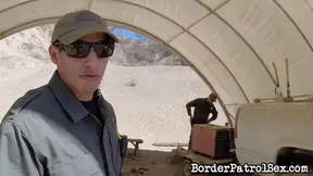 Caught at Border Guard's Post, She Fucks Her Way Out of Trouble Smoothly