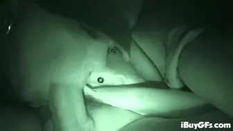 Blonde babe Christa Moore sucks dick on a date night