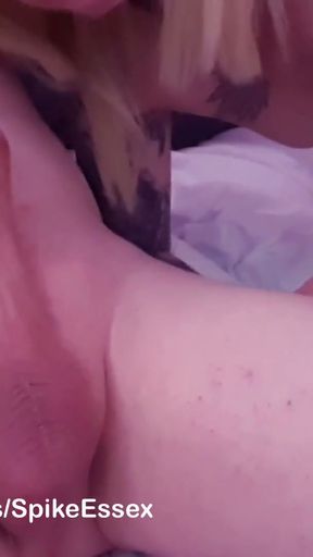 TGirl Charlotte deepthroating Mikes big cock   Clip 1