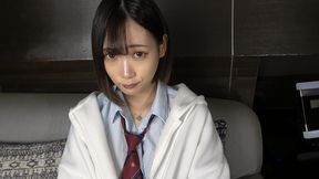 uncensored, japanese beauty. slender, big breasts, beautiful breasts, serika-chan. creampie sex in uniform cosplay. blowjob, toy caressing. beautiful shaved pussy