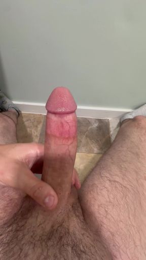Painting my wall with cum