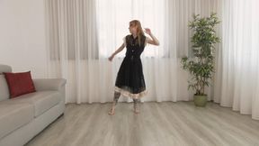 Stella, foot tapping to the rhythm !