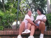 seduzco a mi mujer en el parque y folle conmigo