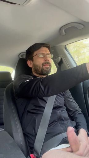 She Couldn’t Wait - MILF Blowjob & Handjob While Driving - Public Car Sex Kingyordanov