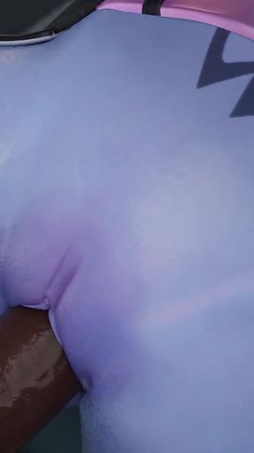 Widowmaker Punished for Cake - Intense BBC Fuck & Creampie - 3D Overwatch Porn