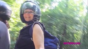 If you take me for a ride on my motorbike, I'_ll give you a nice present