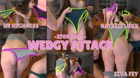 HD Ziva Fey - Truth Or Dare Wedgies With Natalie Luxx And Your Highness