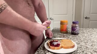 Watch this White Bodybuilder drap himself around and take a wild ride with multiple fountain orgasms