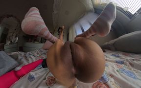 POV Im Folding Laundry and Watching You Watch Me Gets so Horny I Grab My Vibrator