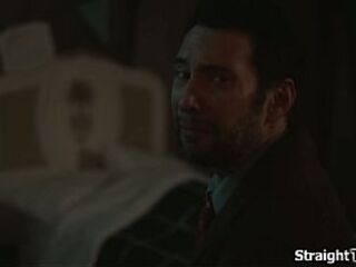 At midnight the Krampus visits me afresh to claim her prize.Tommy needs to distract the monstrosity untill morning and seduces her.This guy screws the monster