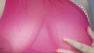 Horny indian bhabi huge  boobs pressing and squeezing.