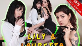 Lauretta and Lily strip for you in VR - VR 5K 60