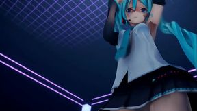 Hatsune Miku MMD Strip Dance