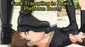 Boot Face Trampling - Nataly Flattens Your Face in the Park