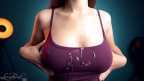 Cum on Purple Shirt (Simulated)
