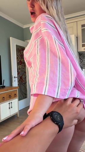 Fucking my best friend with a sexy ass - BarbieAngeL   Clip 1