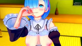 Romantic Handjob Session With Loving Rem From Re –Zero
