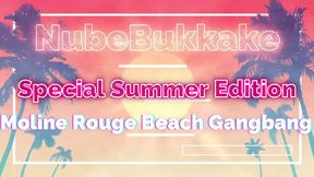 Mouline Rouge Beach Gangbang