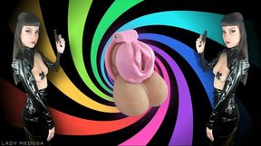 Sniff and rub your sissy cage - aroma, chastity, anal masturbation