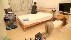 Shy Boy First Time with Cleaning lady