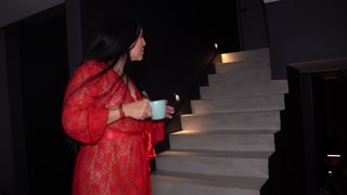 Stepmom ends up in a double penetration after teaching some young guys how to jerk off properly.