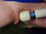 Submissive Trans guy edging - orgasm denial day 6 - numbing cream on clit