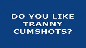 Hot shemale self facial cumshot