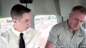 ”Dan After Dark got banged by rescuer Dale Savage in a rescue van”