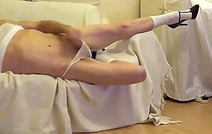 Pixie stroking to orgasm in school shoes  xxx