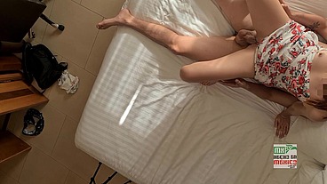 Video completo de viaje a Veracruz, intro que me manda con su cuckold y luego la follada con camara escondida