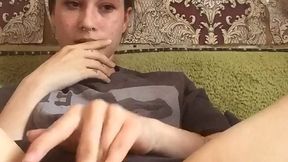Diana masturbates with her fingers