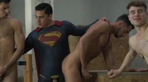 Batman V Superman : A gay XXX Parody - Trenton Ducati & Dario Beck butthole poke